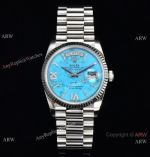 CS Factory Replica Rolex Day-Date 36mm CS cal.3255 Watch in 904l Steel Turquoise Dial